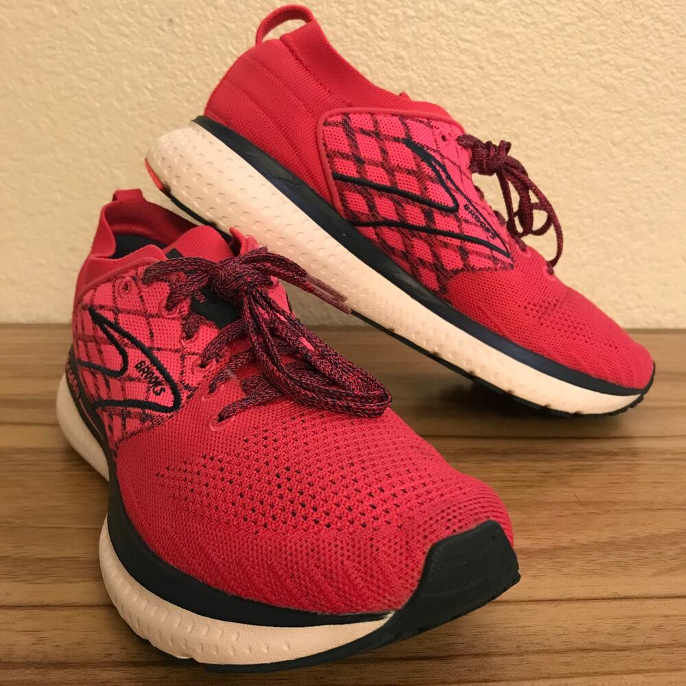 Brooks Glycerin GTS 19 Stealthfit Womens Sz 8.5 B Running Shoes Barberry Purple